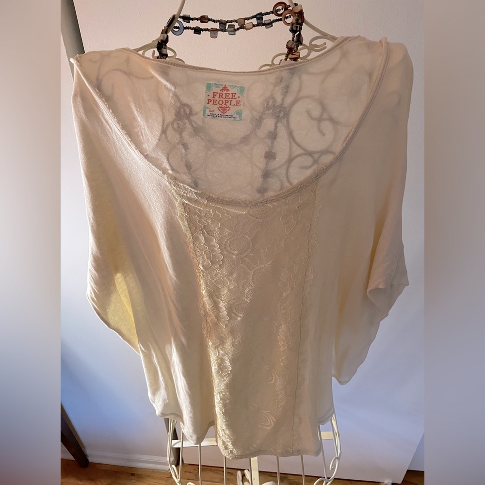 Free People Sheer off the shoulder top
